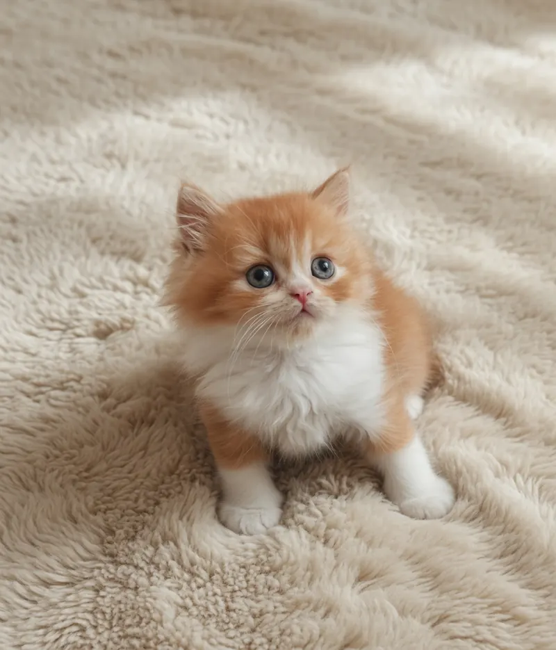Kimsede olmayan Nadir Renk Red Bicolor Longhair Erkek Yavrumuz